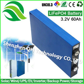 China SPEICHER 3.2V 60Ah LiFePO4 der LFP-Batterie-wieder aufladbaren hohen Leistung prismatische Solarbatterie-Zelle fournisseur